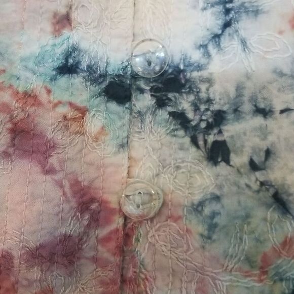 Mythos women's long sleeve 100% cotton floral womens top size medium - Picture 5 of 5